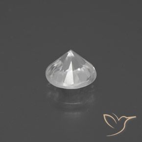 Zircone Bianco naturale da 2.39 ct, Rotondo, VVS-VS