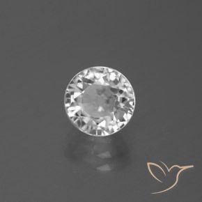 Zircone Bianco naturale da 3.29 ct, Rotondo, VS