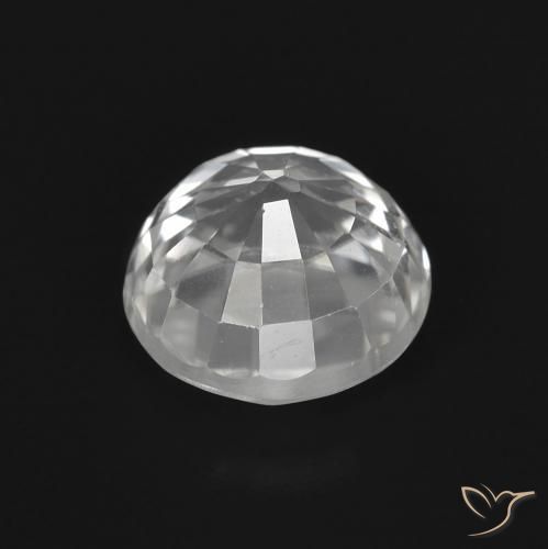 Zircone Bianco trasparente naturale da 2.89 ct, Rotondo, VS