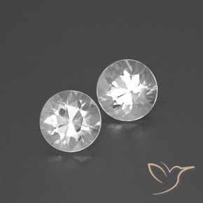 Gemme di Zircone Bianco naturale da 3.76 ct, Rotondo, VVS-VS