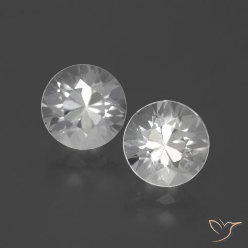 4.38ctw Naturale Bianco Zircone, Rotondo, VVS-VS, Photo A