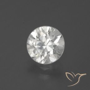Zircone Bianco naturale da 2.43 ct, Rotondo, VS