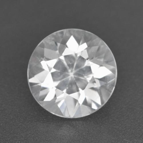 Zircone naturale bianco da 2,58 ct, taglio rotondo, VS