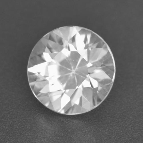 Zircone naturale bianco da 2,58 ct, taglio rotondo, VS
