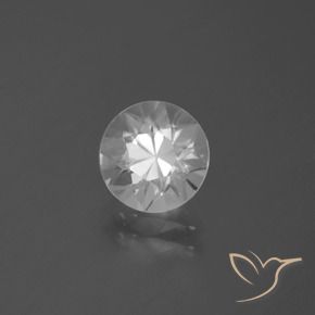 Zircone Bianco naturale da 2.58 ct, Rotondo, VVS-VS
