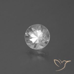 Zircone Bianco naturale da 2.56 ct, Rotondo, VS