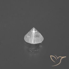 Zircone Bianco naturale da 1.76 ct, Rotondo, VVS-VS