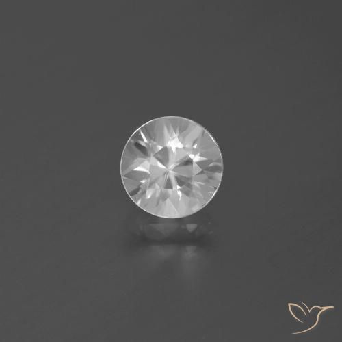 1.64ct Naturale Bianco Zircone, Rotondo, VVS