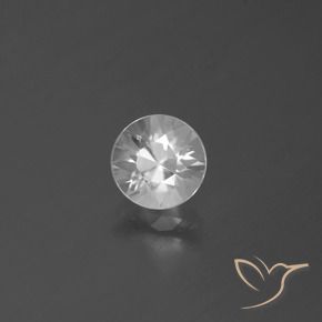 Zircone Bianco naturale da 1.64 ct, Rotondo, VVS