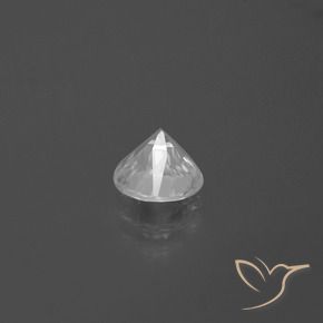 Zircone Bianco naturale da 1.64 ct, Rotondo, VVS
