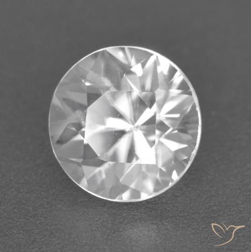 Zircone Bianco naturale da 2.12 ct, Rotondo, VS