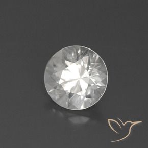Zircone Bianco naturale da 2.42 ct, Rotondo, VS