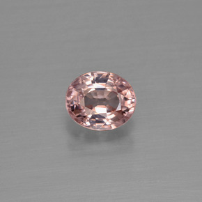 Zircone naturale rosa da 1,03 ct, taglio ovale, VS
