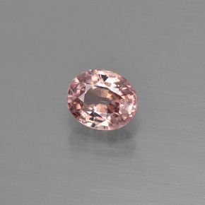Zircone naturale rosa da 1,03 ct, taglio ovale, VS