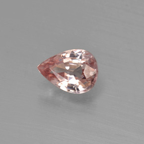 Zircone naturale arancione da 1,20 ct, taglio a pera, VVS