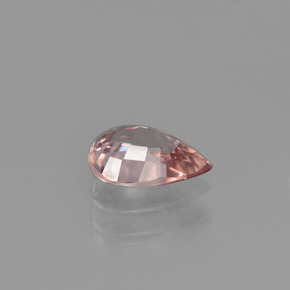 Zircone naturale arancione da 1,20 ct, taglio a pera, VVS