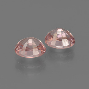 Zircone naturale arancione da  ct, taglio ovale, VVS