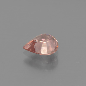 Zircone naturale arancione da 0,98 ct, taglio a pera, VVS