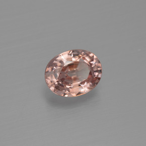 Zircone naturale arancione da 1,47 ct, taglio ovale, VS