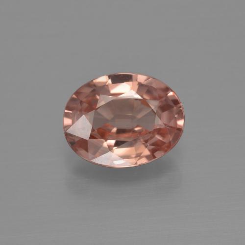 Zircone naturale rosa da 2,17 ct, taglio ovale, VVS