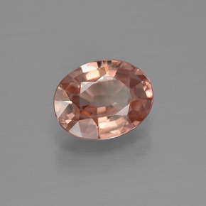 Zircone naturale rosa da 2,17 ct, taglio ovale, VVS
