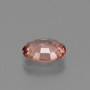 Zircone naturale rosa da 2,17 ct, taglio ovale, VVS