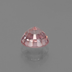 Zircone naturale rosa da 1,28 ct, taglio rotondo, VVS-VS