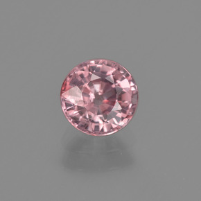 Zircone naturale rosa da 1,22 ct, taglio rotondo, VVS-VS