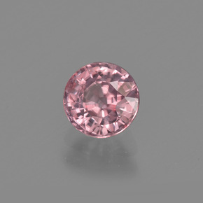 Zircone naturale rosa da 1,22 ct, taglio rotondo, VVS-VS