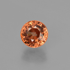Zircone Arancione naturale da 1.39 ct, Taglio rotondo, VS