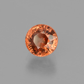 Zircone Arancione naturale da 1.39 ct, Taglio rotondo, VS