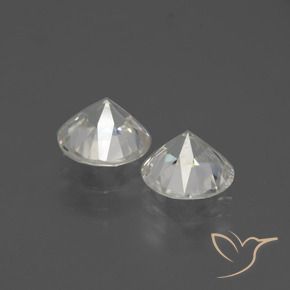 Gemme di Zircone Bianco caldo naturale da 4.25 ct, Rotondo, VVS