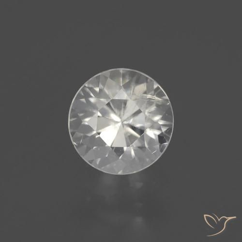 2.14ct Naturale Bianco caldo Zircone, Rotondo, VS