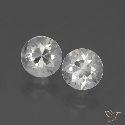 3.82ctw Naturale Bianco caldo Zircone, Rotondo, VS-SI