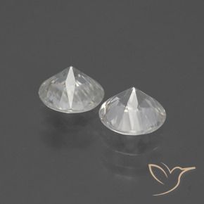 Gemme di Zircone Bianco caldo naturale da 3.72 ct, Rotondo, VS