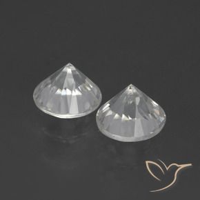 Gemme di Zircone Bianco caldo naturale da 3.50 ct, Rotondo, VVS