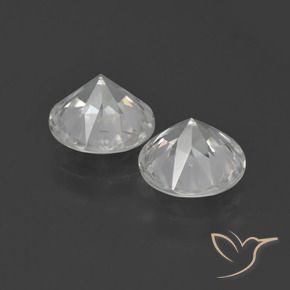 Gemme di Zircone Bianco caldo naturale da 4.73 ct, Rotondo, VS