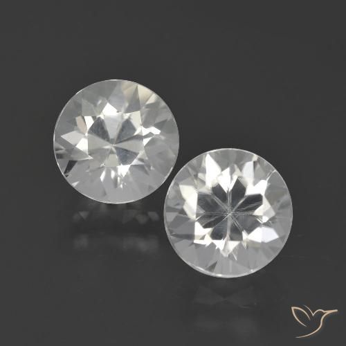 4.70ctw Naturale Bianco caldo Zircone, Rotondo, VS