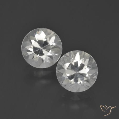4.46ctw Naturale Bianco caldo Zircone, Rotondo, VS