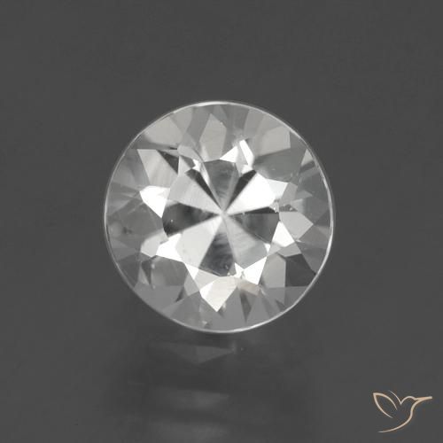 1.80ct Naturale Bianco trasparente Zircone, Rotondo, VS