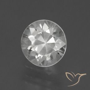 Zircone Bianco trasparente naturale da 1.80 ct, Rotondo, VS