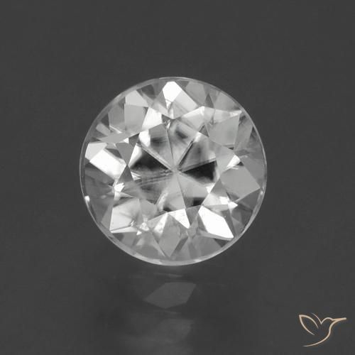 2.06ct Naturale Bianco Zircone, Rotondo, VS