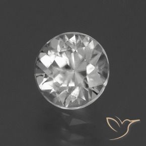 Zircone Bianco naturale da 2.06 ct, Rotondo, VS