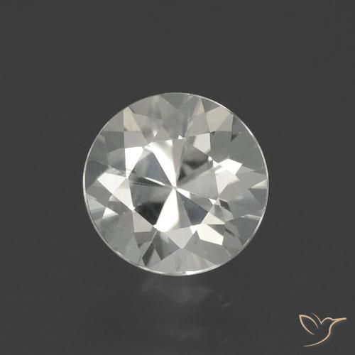 Zircone Bianco caldo naturale da 1.76 ct, Rotondo, VVS