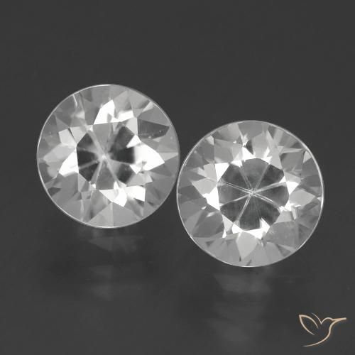 4.05ctw Naturale Bianco Zircone, Rotondo, VVS