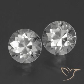 Gemme di Zircone Bianco naturale da 4.05 ct, Rotondo, VVS
