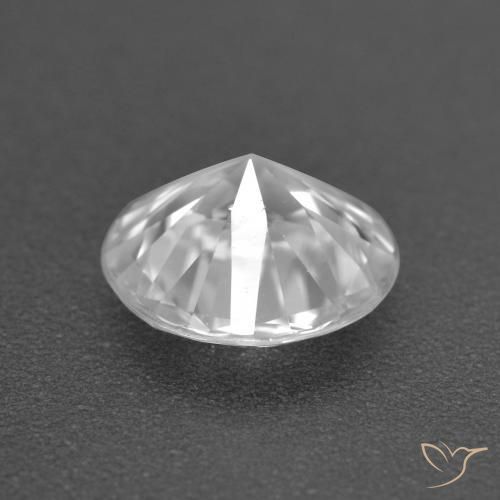 Zircone Bianco trasparente naturale da 1.60 ct, Rotondo, VS