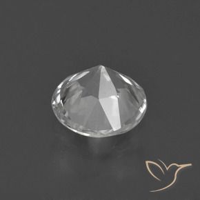 Zircone Bianco naturale da 1.56 ct, Rotondo, VVS-VS