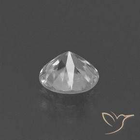 Zircone Bianco naturale da 1.35 ct, Rotondo, VVS-VS