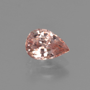 Zircone naturale rosa da 1,03 ct, taglio a pera, VVS